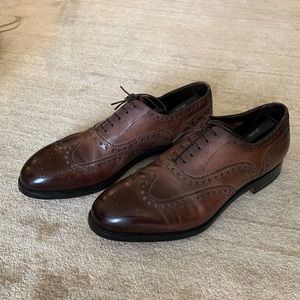Santoni Men’s Leather Oxford Dress Shoes